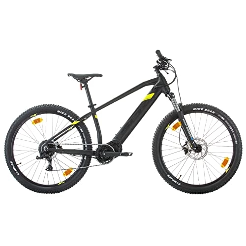 Bicicletas de montaña eléctrica : Multibrand Distribution SPR E-MTB Pulse E-Bike Bicicleta eléctrica de aluminio, 27, 5 pulgadas, bicicleta de montaña con motor central de 250 W, batería de 36 V (negro mate verde)
