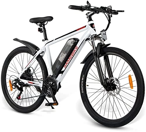 Bicicletas de montaña eléctrica : SAMEBIKE Bicicleta Electrica Montaña Bicicleta Eléctrica 26“ Bicicleta Electrica Adulto Shimano 3 * 7S con Batería 36V 10Ah
