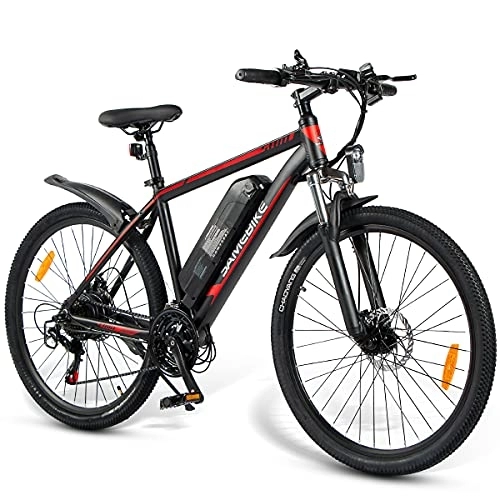 Bicicletas de montaña eléctrica : SAMEBIKE MY-SY26 Bicicleta Electrica Montaña Bicicleta Eléctrica 26“ Bicicleta Electrica Adulto Shimano 3 * 7S con Batería 36V 10Ah