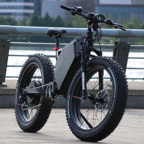Bicicletas de montaña eléctrica : Super Fat Bad 5000W Mountain EBike 80km / h - Lithium Battery