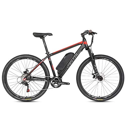 Bicicletas de montaña eléctrica : SYXZ Bicicleta eléctrica de 27.5", batería de Litio de 36V 12.8A, con Doble Freno de Disco y Bicicletas con medidor LCD Bicicletas, para Ciclismo al Aire Libre, Negro