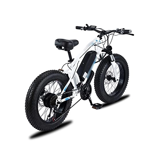 Bicicletas de montaña eléctrica : TABKER Bicicleta para hombres y mujeres, bicicleta de montaña de velocidad, vehículo eléctrico de acero de alto carbono, alta potencia,