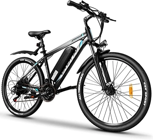 Bicicletas de montaña eléctrica : VARUN Bicicleta eléctrica, 26'' Bici Eléctrica Bicicleta de montaña Adulto, Bicicleta montaña de, e Bike MTB batería 36 V 10, 4 Ah, Shimano transmisión - 21 velocidades