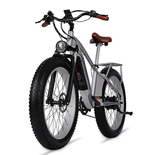 Bicicletas de montaña eléctrica : Vikzche Q Bicicleta eléctrica MX04 48 V 250 W, neumáticos anchos 4.0, MTB