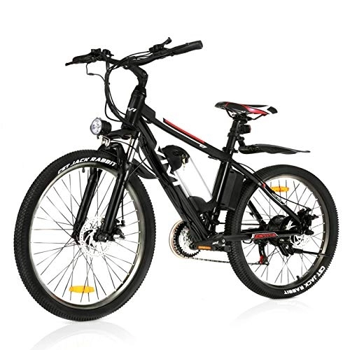Bicicletas de montaña eléctrica : VIVI Bicicleta Eléctrica 250 W, Bicicleta Eléctrica de Montaña con Batería Extraíble 36 V / 8Ah, Velocidad Máxima 25 km / h, 21 Velocidades, Kilometraje de Recarga hasta 40 km