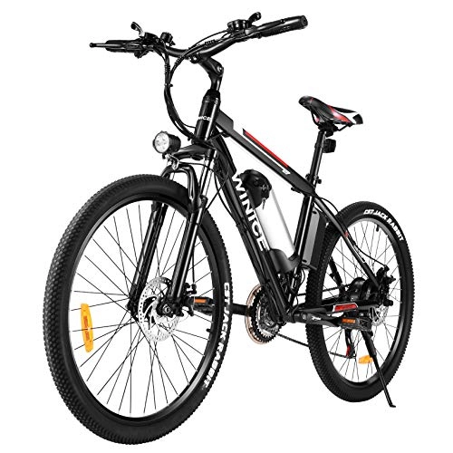 Bicicletas de montaña eléctrica : VIVI Bicicleta Eléctrica, Bicicleta de Montaña Eléctrica para Adultos 26 Pulgadas Bicicleta Eléctrica 250W Ebike, con 36V 8Ah Batería de Litio de, Engranajes De 21 Velocidades