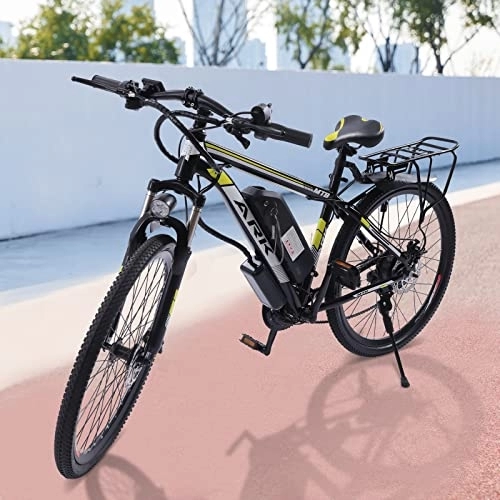 Bicicletas de montaña eléctrica : WSIKGHU Bicicleta eléctrica de montaña eléctrica de 26 pulgadas, bicicleta eléctrica, bicicleta eléctrica de montaña con batería de 10 a 36 V para una distancia de 20 a 30 KM(165 a 185 cm, 120 kg)