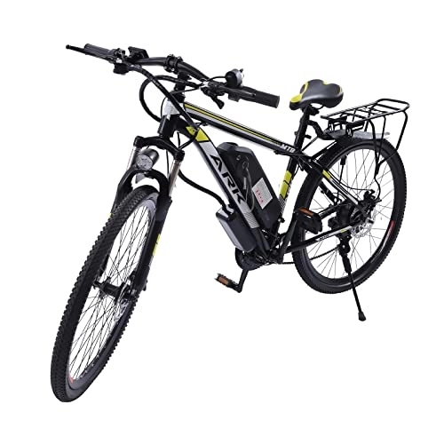 Bicicletas de montaña eléctrica : WUPYI2018 Bicicleta eléctrica de montaña eléctrica de 26 pulgadas con pantalla LCD y guardabarros 48 V / 10 Ah 21 marchas 250 W motor 25 km / h bicicleta eléctrica para hombre y mujer