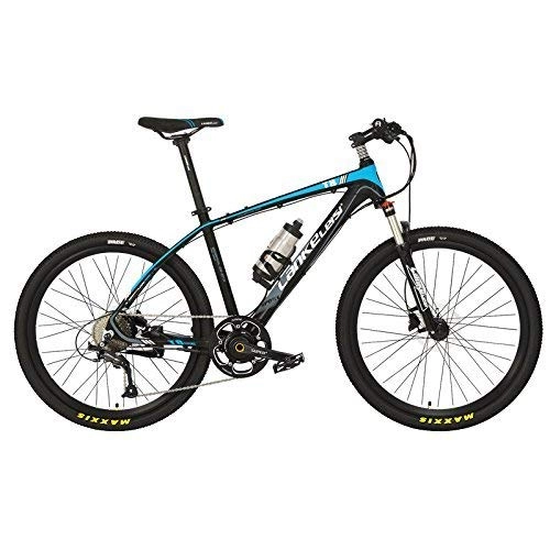 Bicicletas de montaña eléctrica : ZDDOZXC T8 26 pulgadas de bicicleta Cool E, sistema de sensor de par de 5 grados, 9 velocidades, frenos de disco de aceite, horquilla de suspensin, bicicleta elctrica con asistencia de pedal
