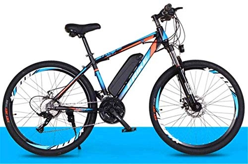 Bicicletas de montaña eléctrica : ZJZ Bicicleta de montaña para Adultos, Bicicleta eléctrica de aleación de magnesio 250W 36V 10Ah Bicicleta de batería de Iones de Litio extraíble Bicicleta para Hombres Mujeres (Color: Azul)