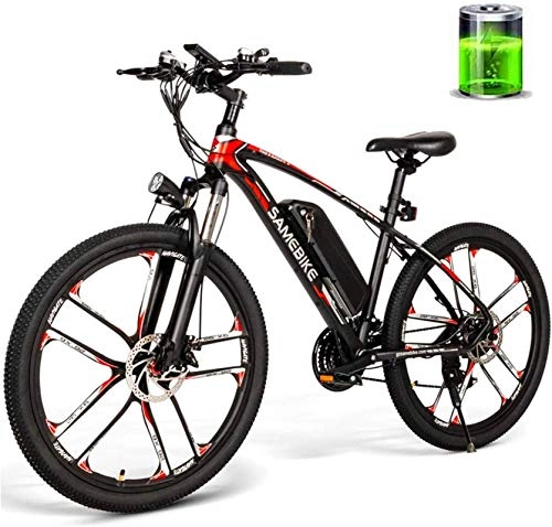 Bicicletas de montaña eléctrica : ZJZ Nueva Bicicleta eléctrica de 26 Pulgadas 350W 48V 8AH Bicicleta de montaña / Ciudad 30 km / h Bicicleta eléctrica de Alta Velocidad para Viajes de Adultos Masculinos y Femeninos