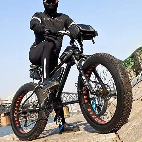 Bicicletas de montaña Fat Tires : 360Home Fat Bike - Frenos de disco hidráulicos para bicicleta de montaña, neumáticos gruesos