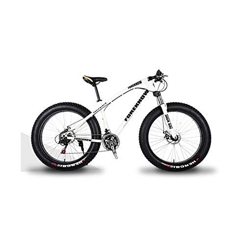 Bicicletas de montaña Fat Tires : ACDRX - Bicicleta de montaña para hombre de 26 pulgadas, de acero de alto carbono Hardtail bicicleta de montaña, asiento ajustable, 21 velocidades