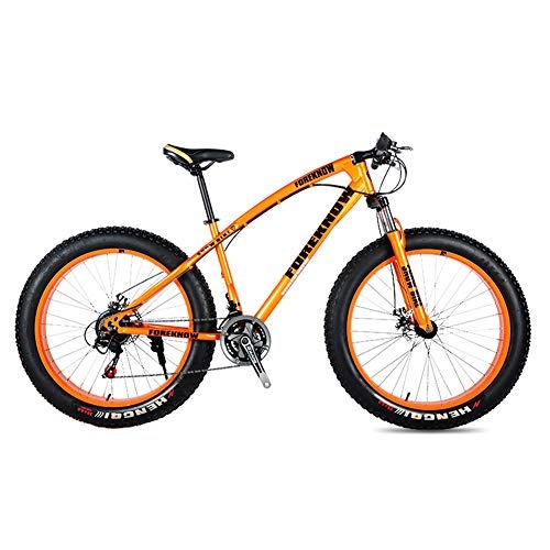 Bicicletas de montaña Fat Tires : Acero Carbono Bicicletas de Montaa 24 / 26 Pulgadas 27 Bicicletas Velocidad Doble Freno Disco Pas Cambio Marchas Bicicletas Bicicletas para Adultos, Adolescentes