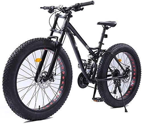Bicicletas de montaña Fat Tires : Bicicletas de montaña CHHD, bicicletas de montaña para mujer de 26 pulgadas, bicicleta de montaña con doble disco de grasa, bicicleta de montaña, bicicleta de asiento ajustable, cuadro de acero de alt