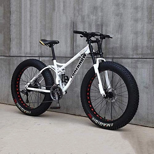 Bicicletas de montaña Fat Tires : BUK Bicicleta de Montaña MTB, Fat Tire para Hombre Bicicleta de Ciudad Bicicleta para Hombre para Mujer con Velocidad Variable 24 / 26 Pulgadas-C_26 Pulgadas 27 Velocidad