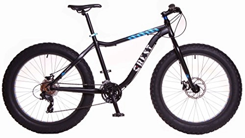 Bicicletas de montaña Fat Tires : Crest Bicicleta Fat Bike Fat 4, 1 24v Negra 19" Aluminio