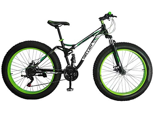 Bicicletas de montaña Fat Tires : Helliot Bikes Fat Extreme Terrain 02 Bicicleta, Adultos Unisex, Verde, Talla nica