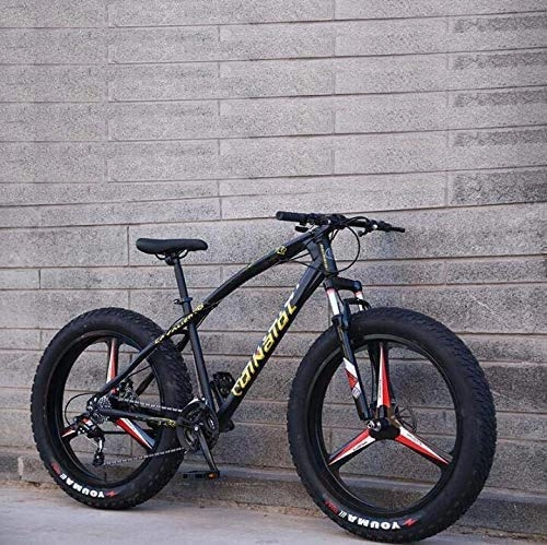 Bicicletas de montaña Fat Tires : HYCy Bicicleta De Montaa Bicicleta para Adultos, Marco De Acero De Alto Carbono, Horquilla De Doble Disco Y Suspensin Delantera Completa