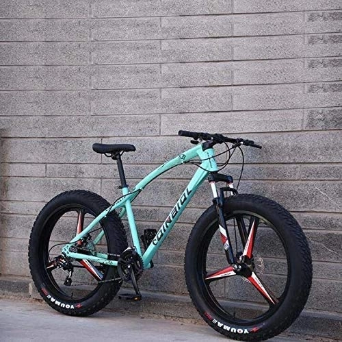 Bicicletas de montaña Fat Tires : HYCy Bicicleta De Montaña Bicicleta para Adultos, Marco De Acero De Alto Carbono, Horquilla De Doble Disco Y Suspensión Delantera Completa