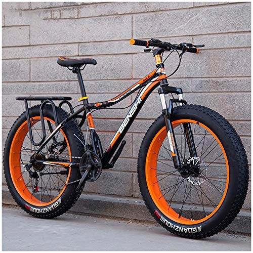 Bicicletas de montaña Fat Tires : LDLL Bicicleta De MontañA Bici Fat Bike 26 Pulgadas Llantas, RíGidas Todo Terreno MTB, con Sistema Completo De Cambio De Velocidad