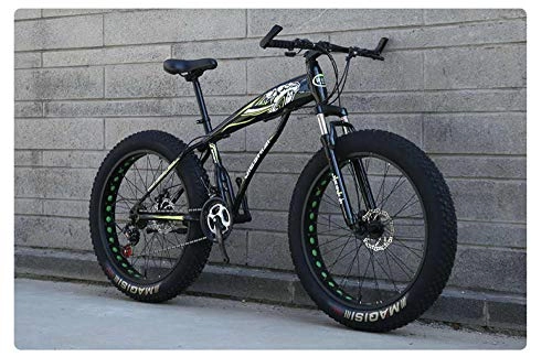 Bicicletas de montaña Fat Tires : Llanta de Bicicleta de NieveVelocidad Variable neumtico Ancho Bicicleta de montaña ATV-Amarillo Fluorescente Recorte_21 Velocidad