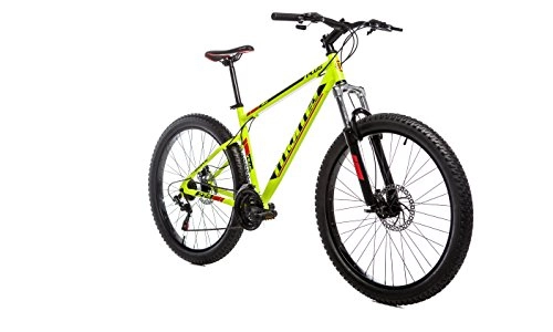 Bicicletas de montaña Fat Tires : Moma Bikes MTB Plus 27, 5" - Bicicleta Montaña, Shimano profesional TZ-50 21 vel, Dirección integrada, Amarillo, M-L (1, 65-1, 79 m)