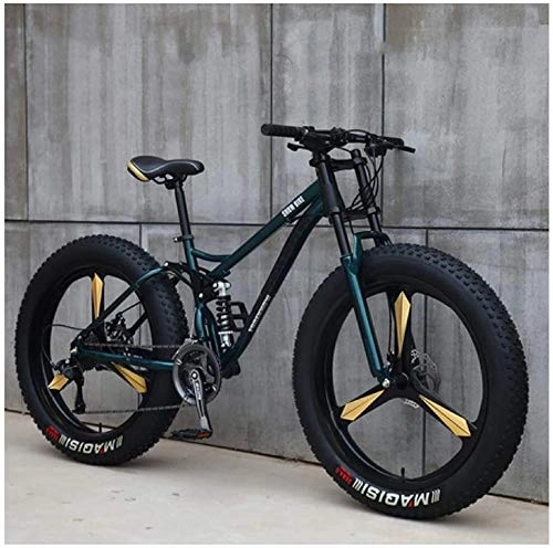 Bicicletas de montaña Fat Tires : QXX Variable Speed ​​Bicicletas de montaña, Bicicleta de montaña 26 Pulgadas Rígidas, Marco de Doble suspensión Todo Terreno Fuera de Carretera de Bicicletas for Hombres y Mujeres