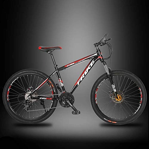 Bicicletas de montaña Fat Tires : Variable velocidad de bicicletas de montaña de 26 pulgadas, 21- 24 - 27 velocidades marco ligero de aleacin de aluminio, la absorcin de choque de doble freno de disco de la bicicleta, C, 27speed