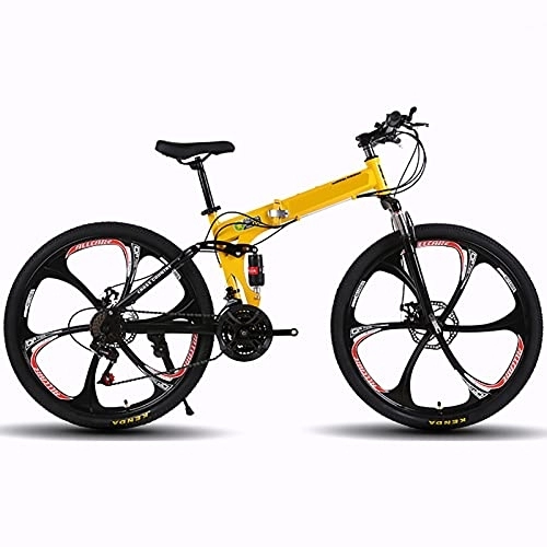 Bicicletas de montaña plegables : ASPZQ Bicicleta De Montaña Plegable, Cómodo Móvil Portátil Compacto Liviano Plegable Bicicleta para Adultos Estudiante De La Bicicleta Ligera, D, 24 Inches