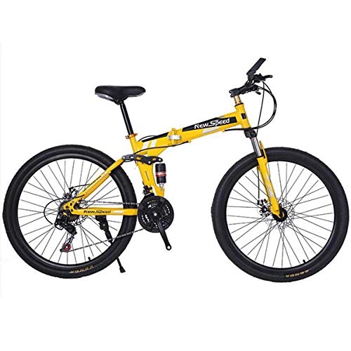 Bicicletas de montaña plegables : Dapang Bicicleta de montaña de 26"- Cuadro de Aluminio de 17" con Frenos de Disco - Selección, 10, 24speed