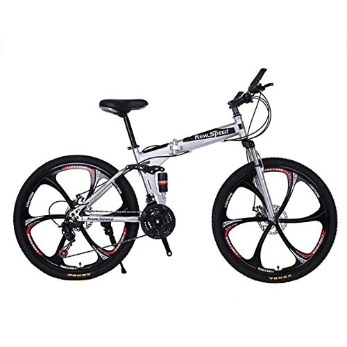 Bicicletas de montaña plegables : Dapang Bicicleta de montaña de 26"- Cuadro de Aluminio de 17" con Frenos de Disco - Selección, 8, 24speed