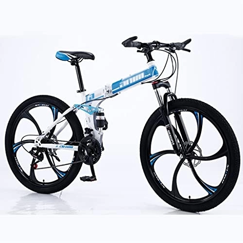 Bicicletas de montaña plegables : FETION Bicicleta for niños Bicicleta de montaña con Cambio de Velocidad de 30 velocidades Marco de Acero de Aluminio Bicicleta de Carretera con amortiguadores for Hombres y Mujeres / 8705