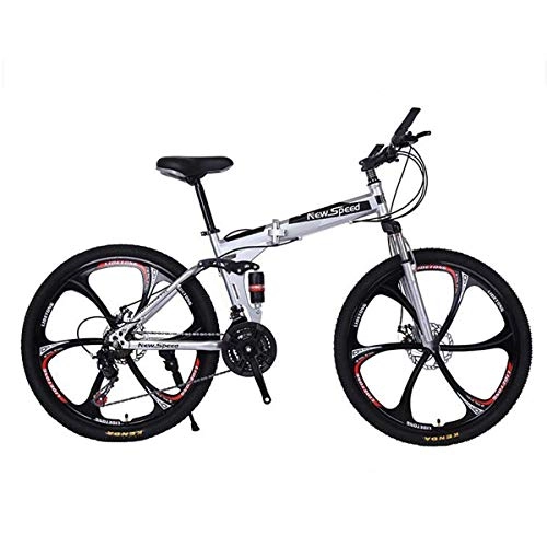 Bicicletas de montaña plegables : GOHHK Bicicleta montaña Ligera 26 '- Cuadro Aluminio 17' con Frenos Disco - Selección Multicolor Bicicleta Viaje para Exteriores