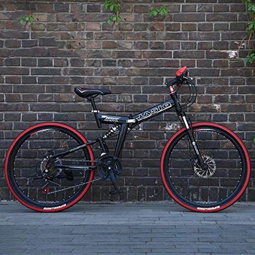 Bicicletas de montaña plegables : GOHHK Bicicleta montaña Plegable Ligera con una suspensión Completa aleación magnesio súper Liviana 26 'y Bicicleta Viaje 21 velocidades