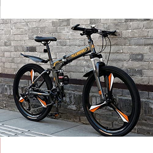 Bicicletas de montaña plegables : GWL Bicicleta Plegable para Adultos, 24 / 26 Pulgadas Bike Sport Adventure - Bicicleta para Joven, Mujer Mountain Bike, Aluminio, Unisex Adulto / 24inch