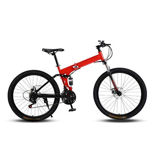 Bicicletas de montaña plegables : JTYX Bicicleta de montaña Plegable para Adultos Bicicleta Plegable de Velocidad Variable para niños Bicicletas de Carretera para Hombres y Mujeres, 26 Pulgadas