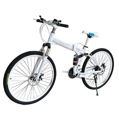 Bicicletas de montaña plegables : PengYuCheng Bicicleta de montaña de Acero al Carbono de una Rueda de 26 Pulgadas Plegable Estudiante Accesorios de Bicicleta Material sinttico Casual Bicicleta de montaña q11