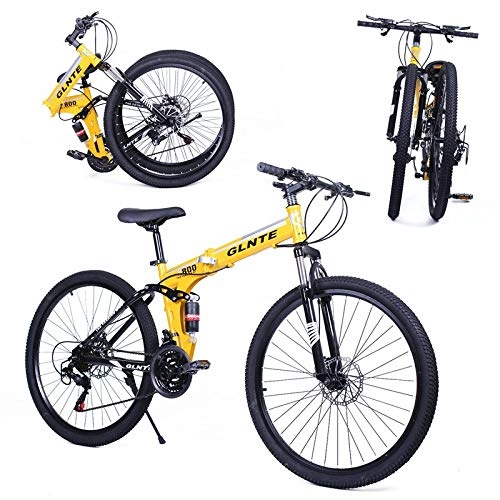 Bicicletas de montaña plegables : Riscko Bicicleta Plegable Mountain Bike MTB 26" 21 SP Shimano Adventure Negro - Rojo 18, 500 kg