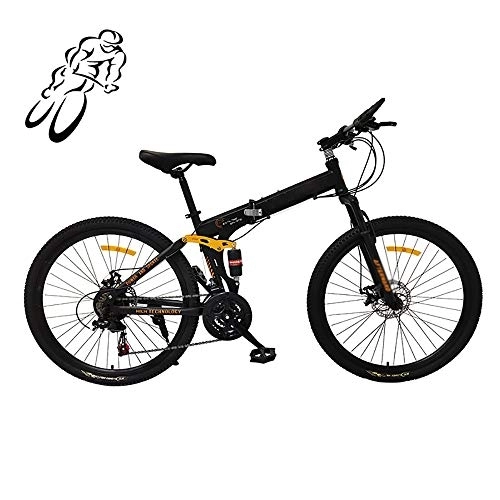 Bicicletas de montaña plegables : STRTG Bicicleta Plegable, Bicicleta de montaña Plegado, Bikes Plegable Urbana, Marco De Acero De Alto Carbono, 26 Pulgadas 21 Velocidad Unisex Adulto Montar al Aire Libre