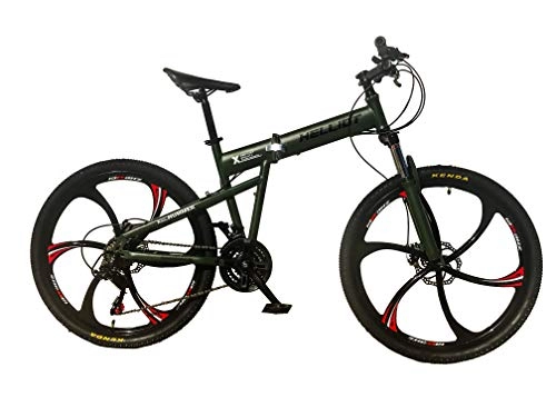 Bicicletas de montaña plegables : Urban Mobility Hummer Bicicleta Urbana Plegable, Adultos Unisex, Verde, Medio