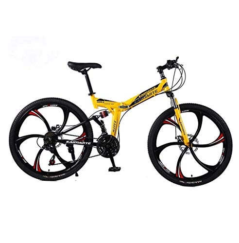 Bicicletas de montaña plegables : Y&XF Bicicleta De Montaa De 24 / 26 Pulgadas, Bicicleta Plegable Ligera, Velocidad De 21 / 24 / 27, Bicicleta De Montaa De Absorcin De Impactos, para Unisex, 26in, 27 Speed