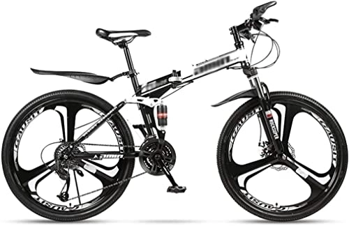 Bicicletas de montaña plegables : ZLYJ Bicicleta Plegable Rueda 26 Pulgadas con Velocidad Variable Bicicleta Montaña Sistema Absorción Impactos Doble Bicicleta Deportes Al Aire Libre para Hombre Y Mujer B, 24inch