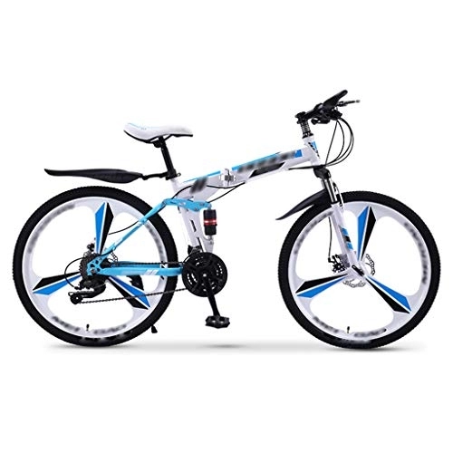 Bicicletas de montaña plegables : ZXC Bicicleta de montaña Plegable para Adultos Bicicleta de Velocidad Variable Todoterreno de Doble amortiguación de 20 Pulgadas La Bicicleta al Aire Libre Ajustable Unisex es Conveniente para Montar