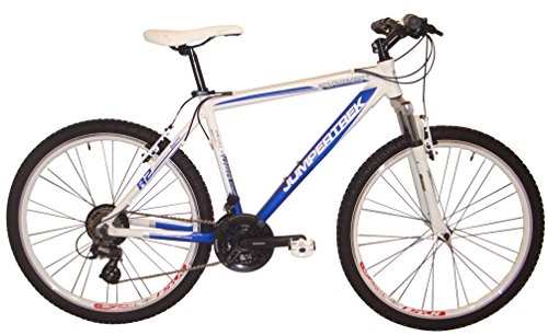 Bicicletas de montaña : 26pulgadas Mountain Bike Aluminio 21velocidades Cinzia Boulder UVP 329, de euros Descuento, blanco-azul
