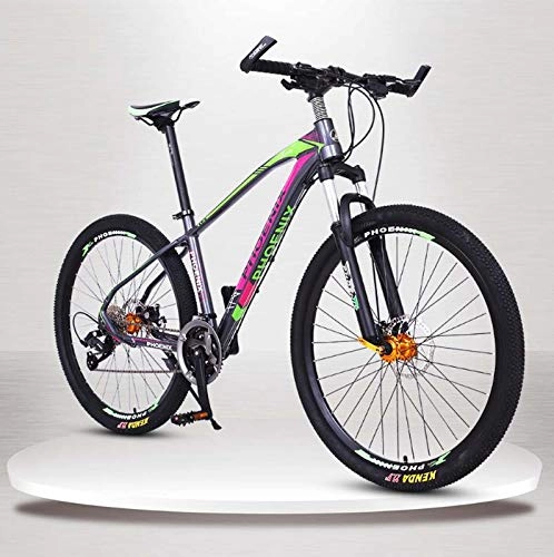 Bicicletas de montaña : AISHFP 26inch de la Bici de montaña Adultos, de Peso Ligero de aleación de Aluminio de Bicicletas Campo a través, Frenos Delantero y Traseros de Discos de Bicicletas de montaña, C, 27 Speed