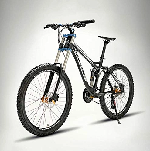 Bicicletas de montaña : AISHFP Bicicleta de montaña Cuesta Abajo para Hombres Adultos, Bicicletas de Nieve Todo Terreno con Freno de Aceite de Doble Disco, Bicicleta de de aleacin de Aluminio, 26 Pulgadas, Negro