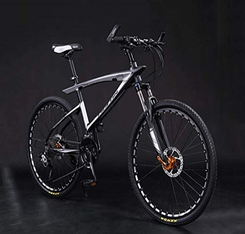 Bicicletas de montaña : AISHFP Bicicleta de montaña de 27.5 Pulgadas para Hombre Adulto, Freno de Aceite de Doble Disco, Bicicletas de aleación de Aluminio de Velocidad Variable con Pantalla multifunción, B, 36 Speed