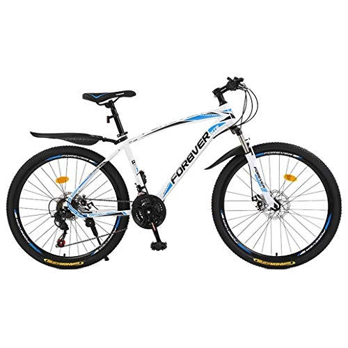 Bicicletas de montaña : AISHFP Bicicleta de montaña para Adultos de 24 Pulgadas, Bicicleta de Carretera de Ciudad de Velocidad Variable con Doble Freno de Disco, Bicicletas de Nieve de Acero de Alto Carbono, D, 27 Speed
