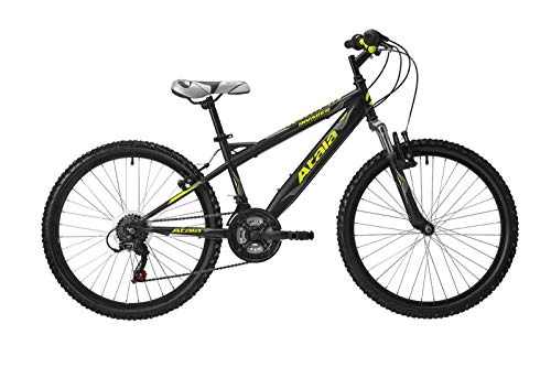 Bicicletas de montaña : Atala Invader - Bicicleta de montaña para niño, rueda de 24 pulgadas, 18 V, color negro / amarillo 2019